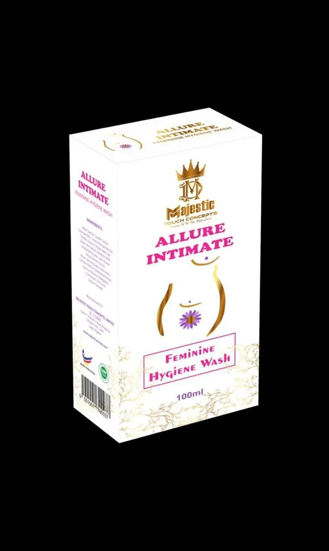 Allure Intimate Feminine Hygiene Wash 100ml box packaging