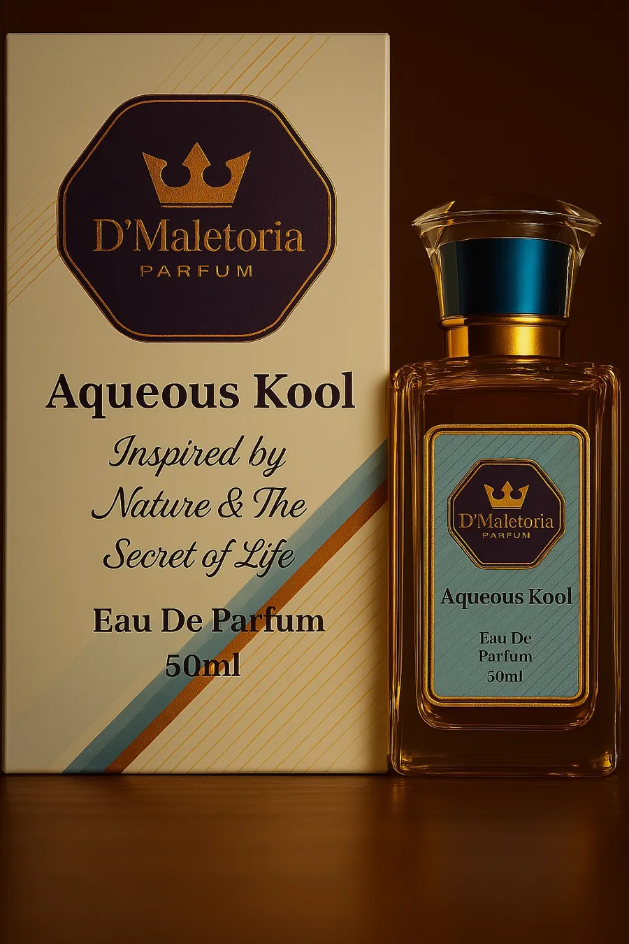 Aqueous Kool perfume bottle